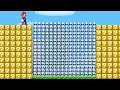 Can Mario Jump Over 999 Item Blocks and  Collect 999 Mini Mushrooms in New Super Mario Bros. Wii ?