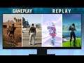 Gameplay vs. Replay - GTA 5 Fortnite PUBG Overwatch (Performance Comparison)