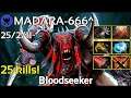 25 kills! MADARA-666^ plays Bloodseeker!!! Dota 2 7.22