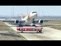 Bus Accidently came in runway during the landing of huge plane -- GTA 5