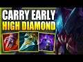 HOW TO PLAY REK'SAI JUNGLE & CARRY EARLY GAME IN HIGH DIAMOND! Best Build/Runes S+ League of Legends