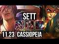 SETT vs CASSIO (MID) (DEFEAT) | 800K mastery | BR Master | 11.23