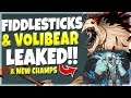 FIDDLESTICKS & VOLIBEAR REWORK LEAKED!!! 3 New Champs + Skins & MORE! - League of Legends