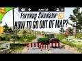 How To Get Out From Boundary Of Map! Farming Simulator 20 #shorts