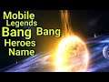 Heroes and Their Full Names (Chinese) Off Moblie Legends Bang Bang - MLBB