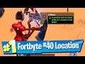 Fortnite Fortbyte #40 Location - Accessible with the Demi outfit on a Sundial in the Desert