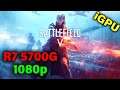 Battlefield V — 1080p — No GPU Required! — Ryzen 7 5700G w/ Radeon Graphics