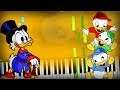 DuckTales - Intro【Opening, OST, Theme Song】Piano Tutorial (Sheet Music + midi) Synthesia cover