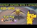 Pokemon Unite New Trick | Defeat Zapdos With 1 Attack in Pokemon Unite Mobile in Hindi