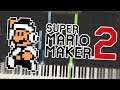 Super Mario Maker 2 - Snow (Super Mario Bros. 3) Theme Piano Tutorial Synthesia