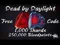 Free Code Dead by Daylight 2021, Промокод на 1000 Радужные осколки и 250 000 очков крови !!!