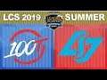 100 vs CLG   LCS 2019 Summer Split Week 9 Day 2   100 Thieves vs Counter Logic Gaming