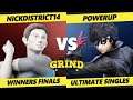 The Grind 143 Winners Finals - NickDistrict14 (Wii Fit Trainer) Vs. PowerUp (Joker) Smash Ultimate