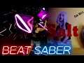 Beat Saber || Salt by Ava Max (Expert) First Attempt || Mixed Reality