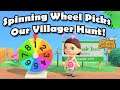 Spinning Wheel Picks Our Villager Hunt! // Animal Crossing New Horizons