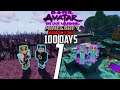I Survived 100 Days As the Avatar In Hardcore Minecraft! Avatar the Last Airbender Minecraft Mod