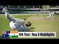 Day 3 - 4th Test India vs Australia | Highlights Vodafone Cricket 19 Gameplay