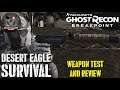 Ghost Recon Breakpoint - Desert Eagle Survival Weapon Test And Review