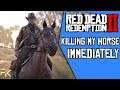 Red Dead Redemption 2 - Killing My Horse Immediately | What Happens?