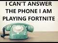 Fortnite (PS5) - I can't answer the phone I am playing Fortnite