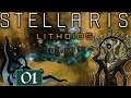 Triple Genius | Stellaris: Lithoids Species Pack | #01 | Let’s Play Gameplay | Grand Admiral