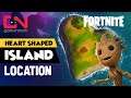 Heart Shaped Island Location - Fortnite Groot Awakening Challenge