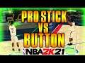NBA 2K21 HOW TO SHOOT WITH THE PRO STICK VS BUTTON SHOOTING (HIGHER BOOST)