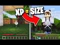 Minecraft, But Your XP = Your Size...
