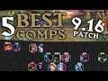 Top 5 BEST Team Comps for RANKED in Teamfight Tactics Patch 9.16