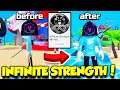 BUYING INFINITE STRENGTH GAMEPASS IN LIFTING TITANS AND REACHING MAX SIZE!! (Roblox)