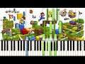 Super Mario 3D Land - Special 8 Map (Crown) (Piano Tutorial) [Synthesia]