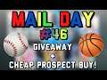 SPORTS CARD MAIL DAY #46!! GIVEAWAY! + CHEAP PROSPECT BUY! || SPORTS CARD INVESTING