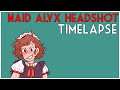 Maid Alyx Headshot! [Art By: KiraNohara] [Timelapse]