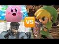 SSBU - Kirby and Snake vs Toon Link