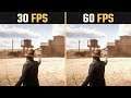Red Dead Redemption 2 30 FPS vs. 60 FPS
