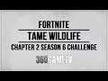 Tame wildlife (Raptors / Wolves / Boars) - Fortnite Week 4 Challenge (Chapter 2 Season 6)