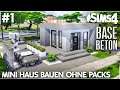 Tiny Haus Grundriss | Die Sims 4 Haus bauen OHNE Packs | Base Beton #1 mit Tipps und Tricks