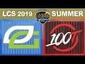 OPT vs 100   LCS 2019 Summer Split Tiebreaker   OpTic Gaming vs 100 Thieves