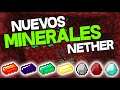 NUEVOS MINERALES para el NETHER en Minecraft 1.16.4 | Netherrocks Mod Review
