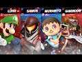 Super Smash Bros Ultimate Luigi and Ganondorf vs Samus and Murabito