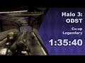 Halo 3: ODST Legendary Co-op Speedrun in 1:35:40 IGT