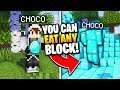 Minecraft BUT You Can EAT Any BLOCK! (Weird)