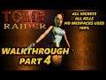 Tomb Raider Walkthrough Part 4 (All Secrets, No Medipacks used, 1080p60)