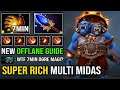 WTF 1st Item Midas Super Rich Offlane Ogre Magi with Overpower Multi Cast Nonstop Stun Dota 2
