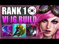 HOW TO PLAY VI JUNGLE WITH THE RANK 1 KOREAN BUILD! - Best Build/Runes S+ Guide - League of Legends