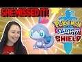 SHE MISSED THE SHINY?! Shiny Sobble in Pokemon Sword and Shield!