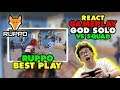 REACT GAMEPLAY GOD SOLO VS SQUAD "RUPPO" - PUBG MOBILE INDONESIA