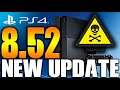 New PS4 8.52 System Software Error Warning Problem