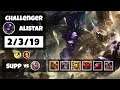 Alistar vs Rakan BR Challenger SUPPORT (2/3/19) - v11.18