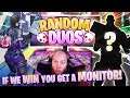 IF WE WIN MY RANDOM DUO GET'S A MONITOR #AD